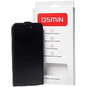 Кожаный чехол-флип GSMIN Series Classic для Sony Xperia XZs с магнитной застежкой (Черный) фото