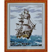Набор для вышивки картины Корабль 44х35см фото