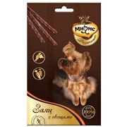 Мнямс Мнямс лакомые палочки для собак Деликатес с зайцем и овощами (3х11гр) (33 г) фото