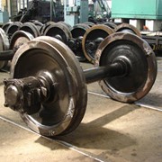 Ремонт прицепных колесных пар поездов фото