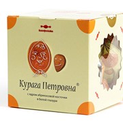 Конфеты Курага Петровна с ядром абрикосовой косточки в белой глазури фото
