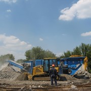 Производство вторичного щебня из бетонных отходов фото