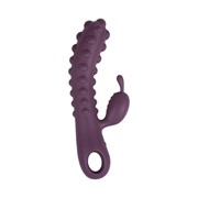 Фиолетовый вибромассажер smon №1 с бугорками - 21,5 см. KOKOS Smon-01-violet фото