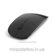Беспроводная ультратонкая мышка в стиле Apple Черный глянцевый