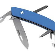Швейцарский нож SWIZA D04 Standard, 95 мм, 11 функций, синий фото