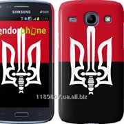 Чехол на Samsung Galaxy Core i8262 Чорно-червоний прапор з тризубом 1170c-88 фото