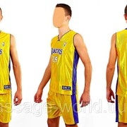 Форма баскетбольная подростковая NBA LAKERS 24 (PL, р-р М-XL, желтый) фото