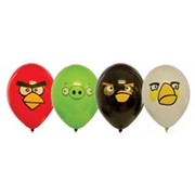 Шар с рисунком 14 Angry Birds 3цв фотография