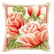 Набор для вышивания крестиком Vervaco 0147943-PN “Розовые розы II“ 40см.*40см. фото
