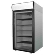 Холодильна шафа Polair з нержавіючої сталі з скляними дверми DM107-G фото