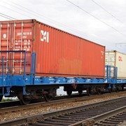 Железнодорожные перевозки платформами фотография