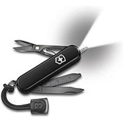 Нож-брелок VICTORINOX Signature Lite Onyx Black, 58 мм, 8 функций, чёрный (59703)