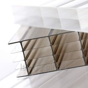 Поликарбонат сотовый прозрачный, 2,1х12 м, толщина 6 мм Усиленный фотография