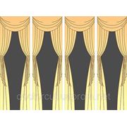 Шторы. Пескоструйная обработка, трафаретная покраска фото