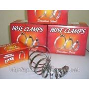 Хомут нержавеющий 8-12 мм фото