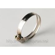 Хомут затяжной винтовой (нержавеющая сталь W2). 90-110 мм фото