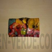 Яркий кошелек из натуральной кожи в три сложения H.verde 2103T-D87 фото