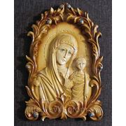 Икона ручной работы “Пресвятая Богородица“ фотография