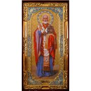 Икона храмовая, размер 60х110 см. фото