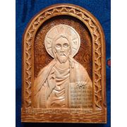 Икона резная “ Иисус Христос“ сувенирная фотография