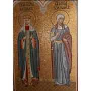 Мозаика Св.цар.Александра, Св.Зоя, 3х1,7м., г.Одесса, Св.Успенский м-рь фото