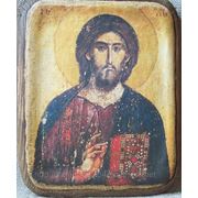 Икона ХРИСТОС ПАНТОКРАТОР (ХИЛАНДРИЙСКИЙ),13 век. фото