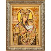 Икона из янтаря “Черниговская Богородица“ фото