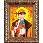 Именная икона из янтаря “Великая княгиня Ольга“ фото