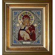 ВЛАДИМИРСКАЯ икона Пресвятой Богородицы+бисер фото