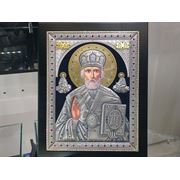 Икона Николай в серебре фото