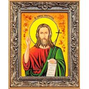 Именная икона из янтаря “Иоанн Креститель“ фото