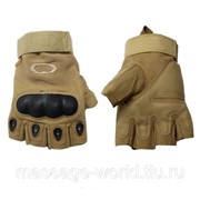 Перчатки тактические OAKLEY (PL, открытые пальцы, протектор-усилен, р-р L-XL, койот) фото