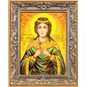 Именная икона из янтаря “Вера“ фото