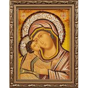 Икона из янтаря “Корсунская Богородица“ фото