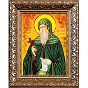 Именная икона из янтаря “Антоний Печерский“ фото