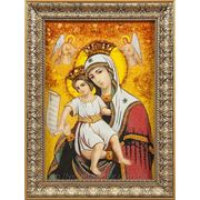 Икона из янтаря Богородица Достойно Есть фото