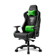 Компьютерное кресло Sharkoon Shark Skiller SGS4 чёрно-зелёное фото