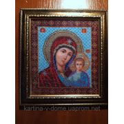 Икона “Казанская Божья матерь“ручной работы фото