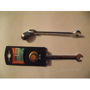 Ключ рожково-накидной с трещоткой переломный 10мм Sturm фото