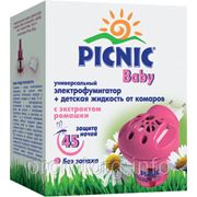 Комплект от комаров: Электрофумигатор + жидкость для детей Picnic Baby 45ночей фотография