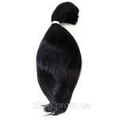 Волосы мохер для куклы реборн волнистые черные фотография
