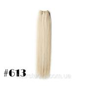 Волосы на трессах длина 50 см оттенок №613 фото