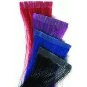 Цветные пряди натуральных волос для ленточного наращивания. фото