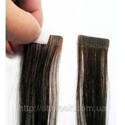 Натуральные волосы для ленточного наращивания 60 см. Оттенок №2. фото