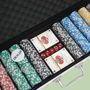 Покерный набор на 500 фишек с номиналом ГД5/500