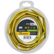 Трубка термоусадочная ТТУ нг-LS 2/1 желт./зел. (уп.2м) IEK UDR12-002-001-002-K52-T фото
