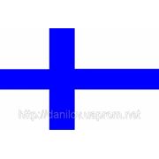 Флаг Финляндии 100х150 см (шелк) фото
