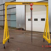 Легкий козловой кран фото