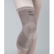 Бандаж на коленный сустав эластичный, ребра жесткости (серый) TI-220 "Экотен"