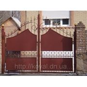 Кованые ворота и калитки в Донецке фото